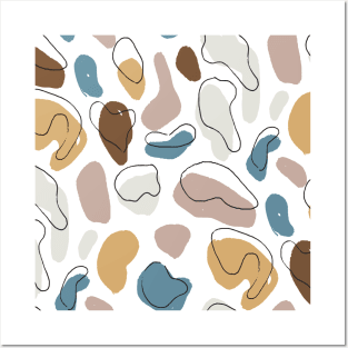 Pastel Solid Color Pebbles Posters and Art